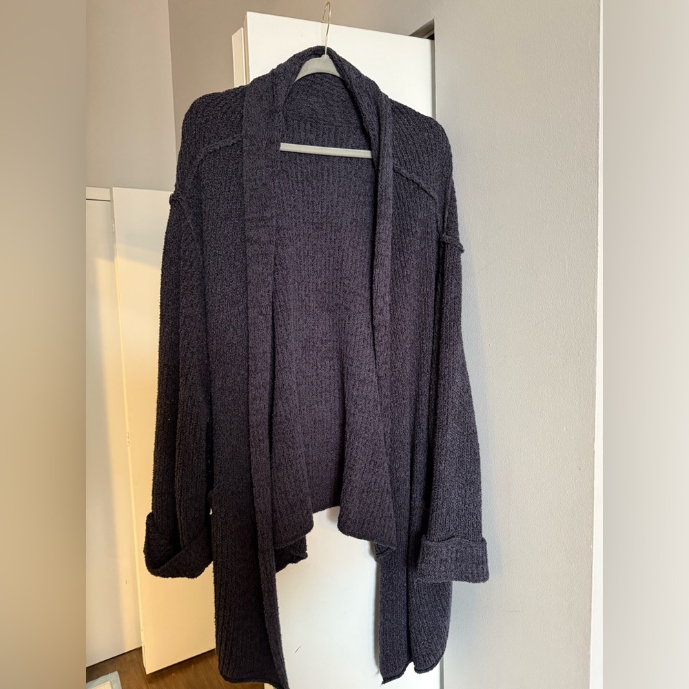 Free people Oversized navy cardigan